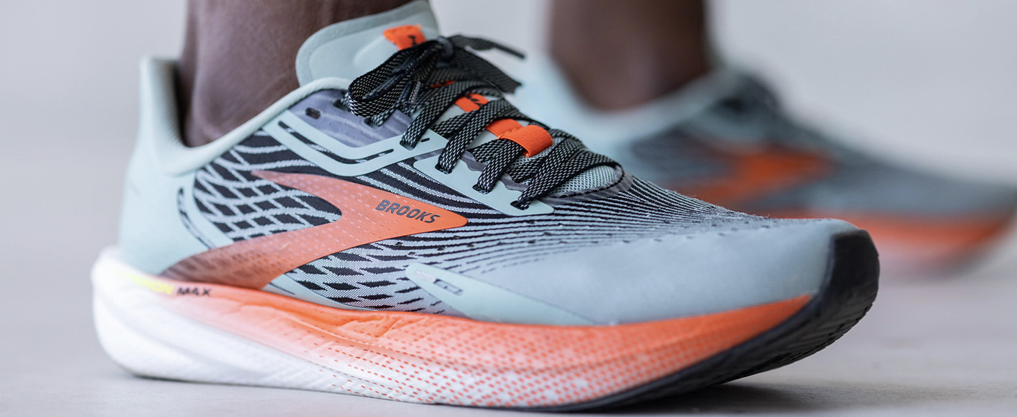 BROOKS Hyperion Max グレー/レッド シューズ26.5cm Hyperion MAX 3 (ハイペリオンマックス3 レッド)