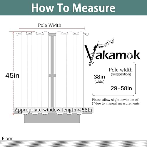 Miniatura 7 de Yakamok - Cortinas blackout para habitación, con ojales, térmicas, para oscurecer la habitación o sala, juego de 2 paneles