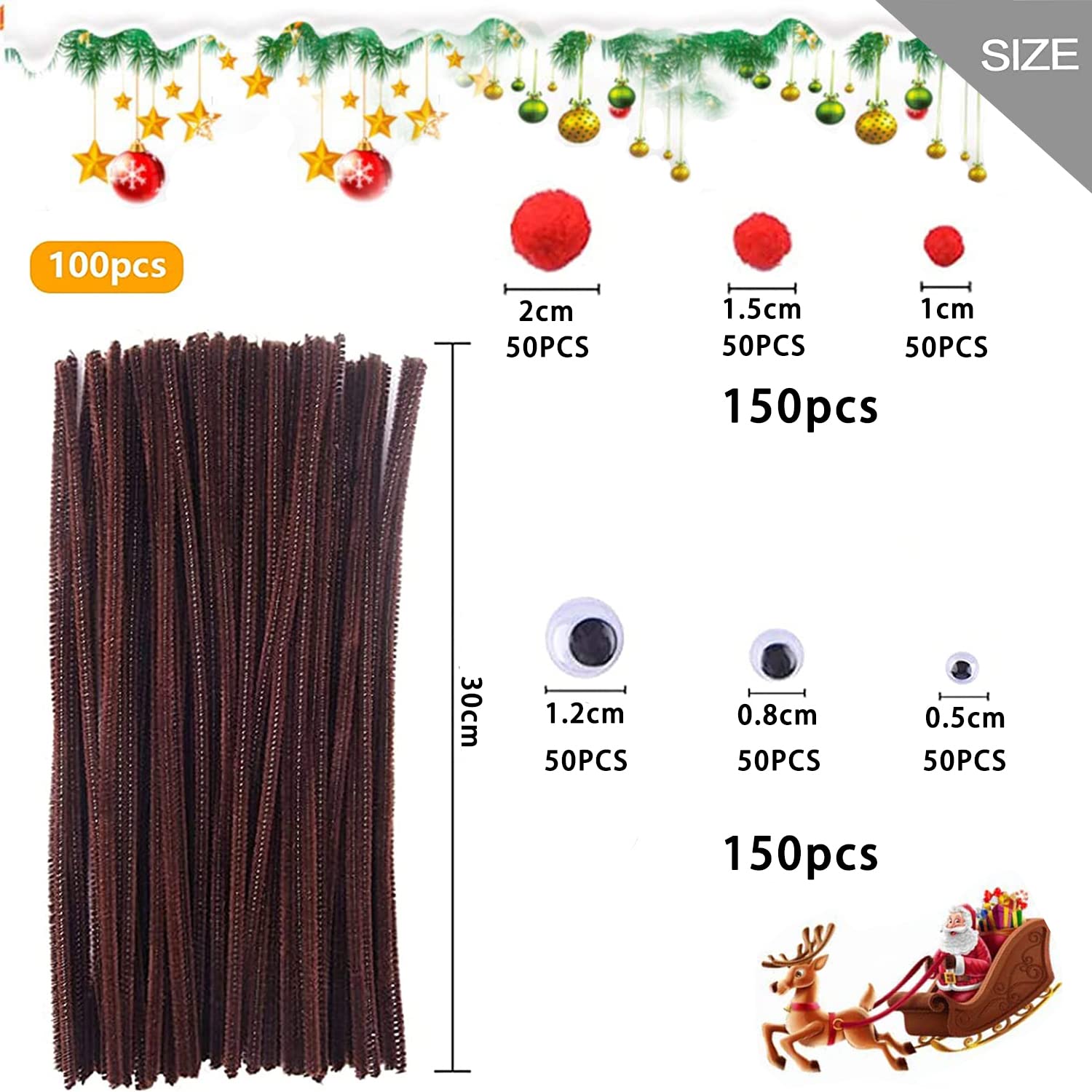 Sundaymot Pipe Cleaners Crafts Set, 2000 Pcs Bricolage Enfant