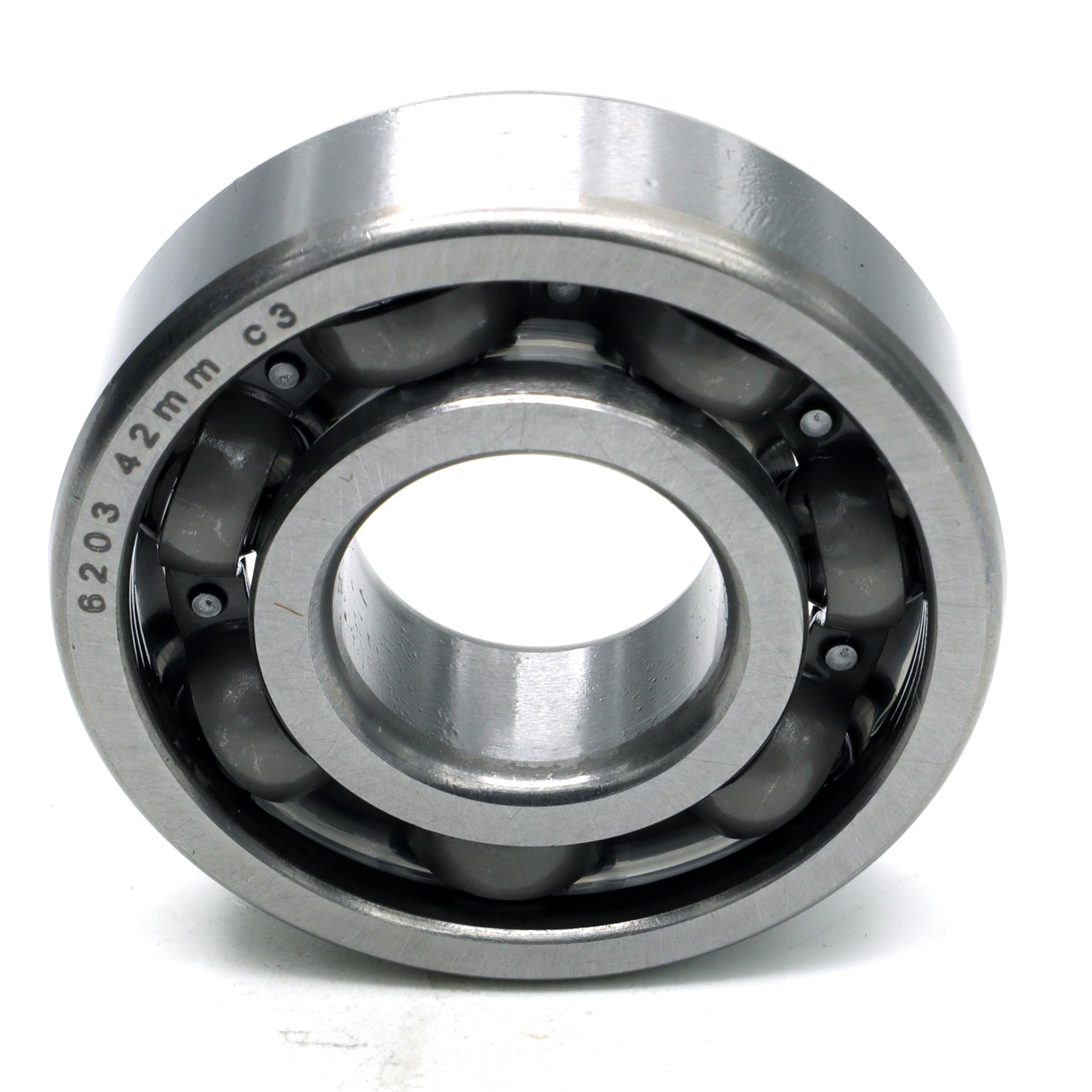 Produktbild von Rillenkugellager 6203 NR – 17x40x12 Mm, DIN 625 ISO 15, Hochfester Stahl, Für Motoren, Getriebe & Maschinen, -10 Bis +120°C