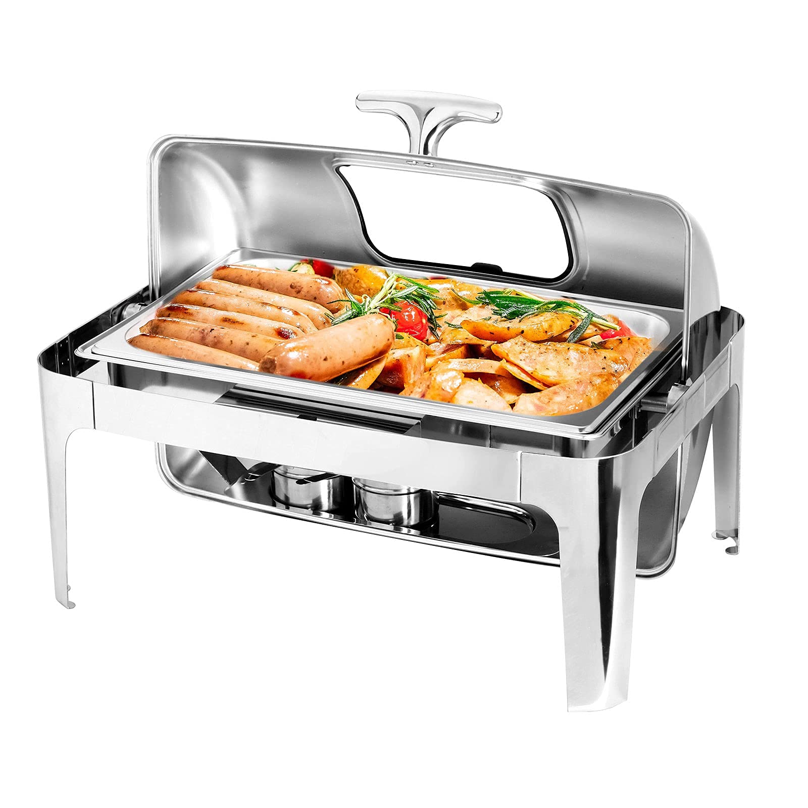 Buy Roll Top Chafing Dish Buffet Set Stainless Steel Chafer with