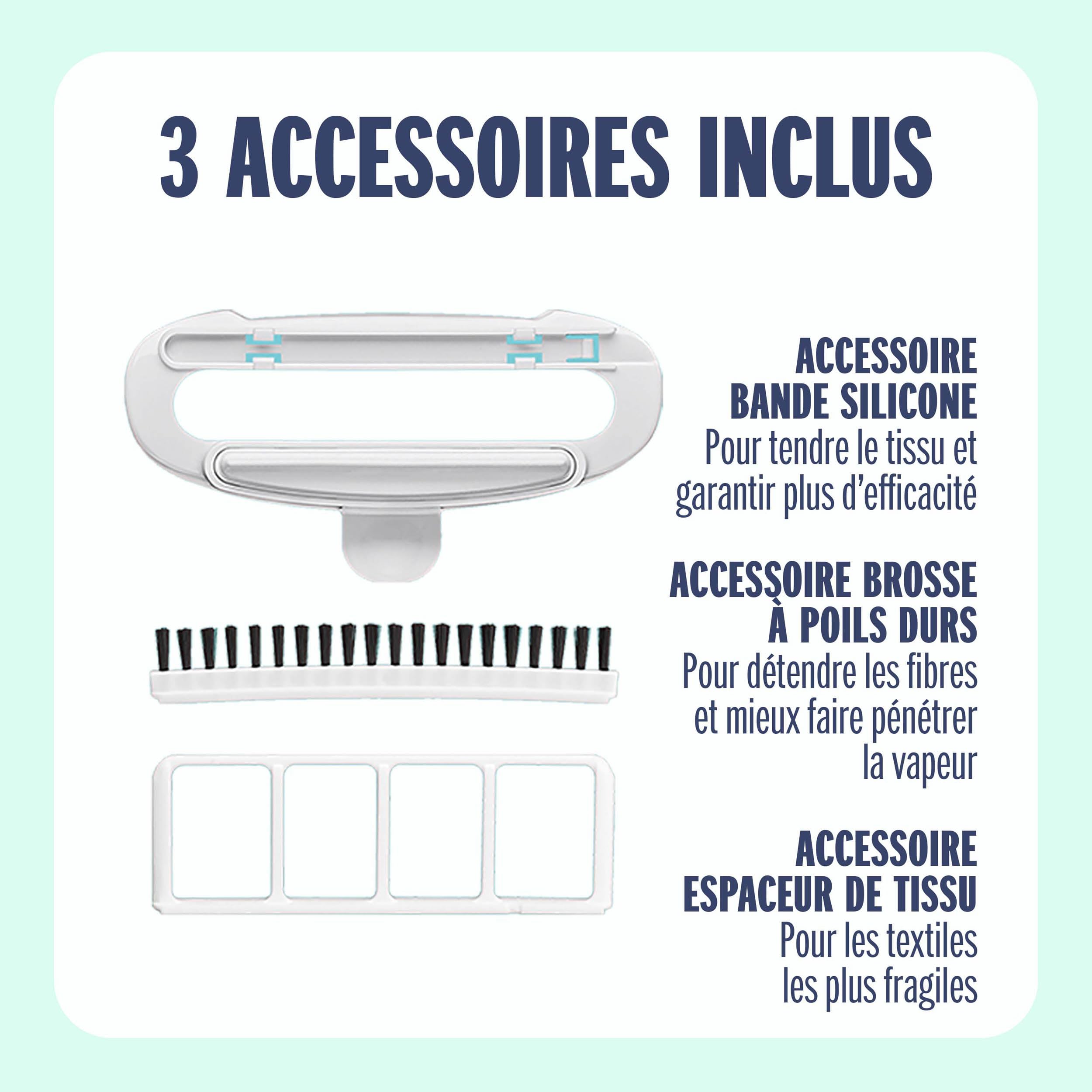 Conair - GS59XE - Défroisseur & fer à repasser à vapeur portable – Turbo Extreme Steam®- 1560W - Prêt en 40 secondes - 5 réglages de vapeur pour tous types de textiles - 4 accessoires inclus
