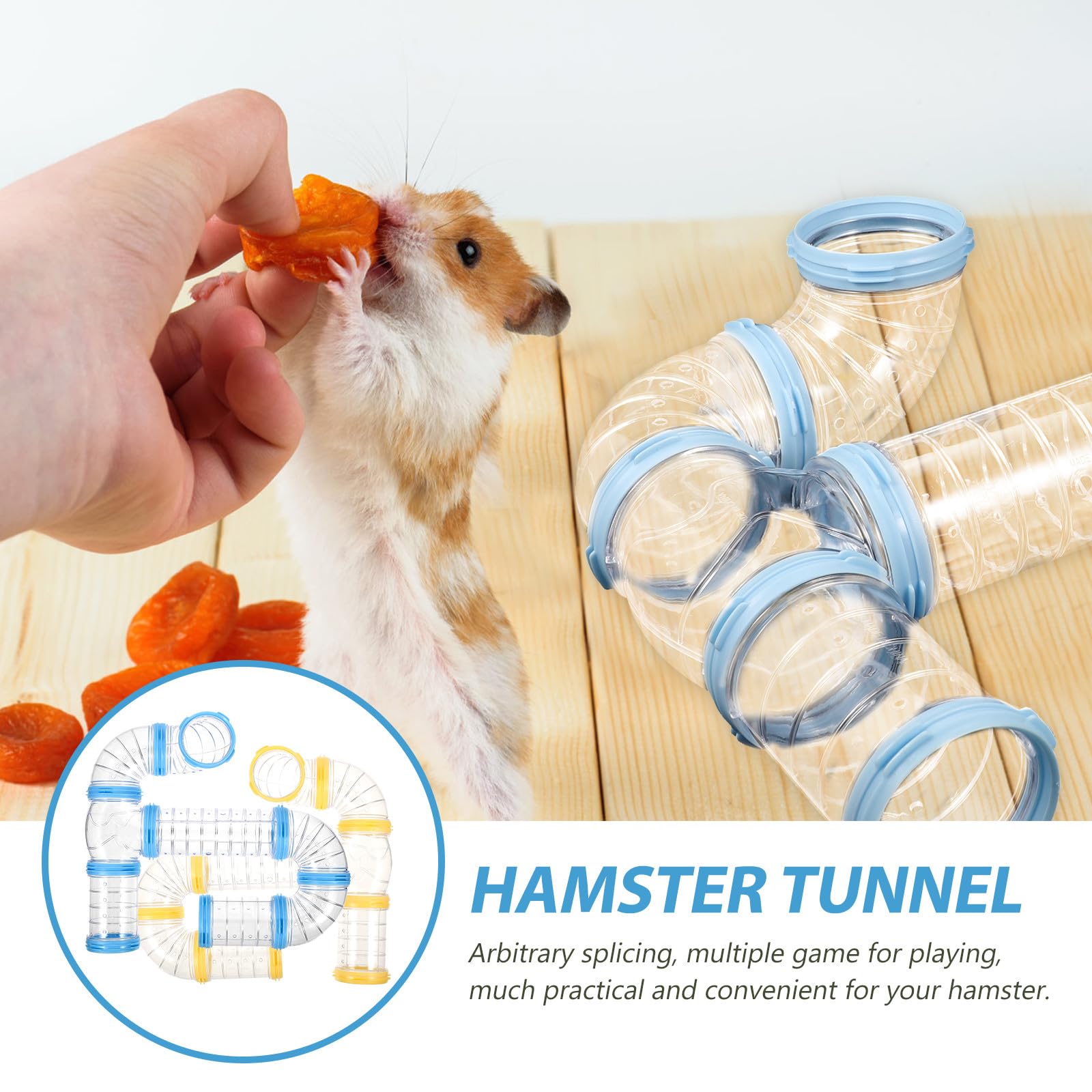 Hamster Tunnel Satz für Käfige Selbstgemacht Verbindung Transparent 2 Satz