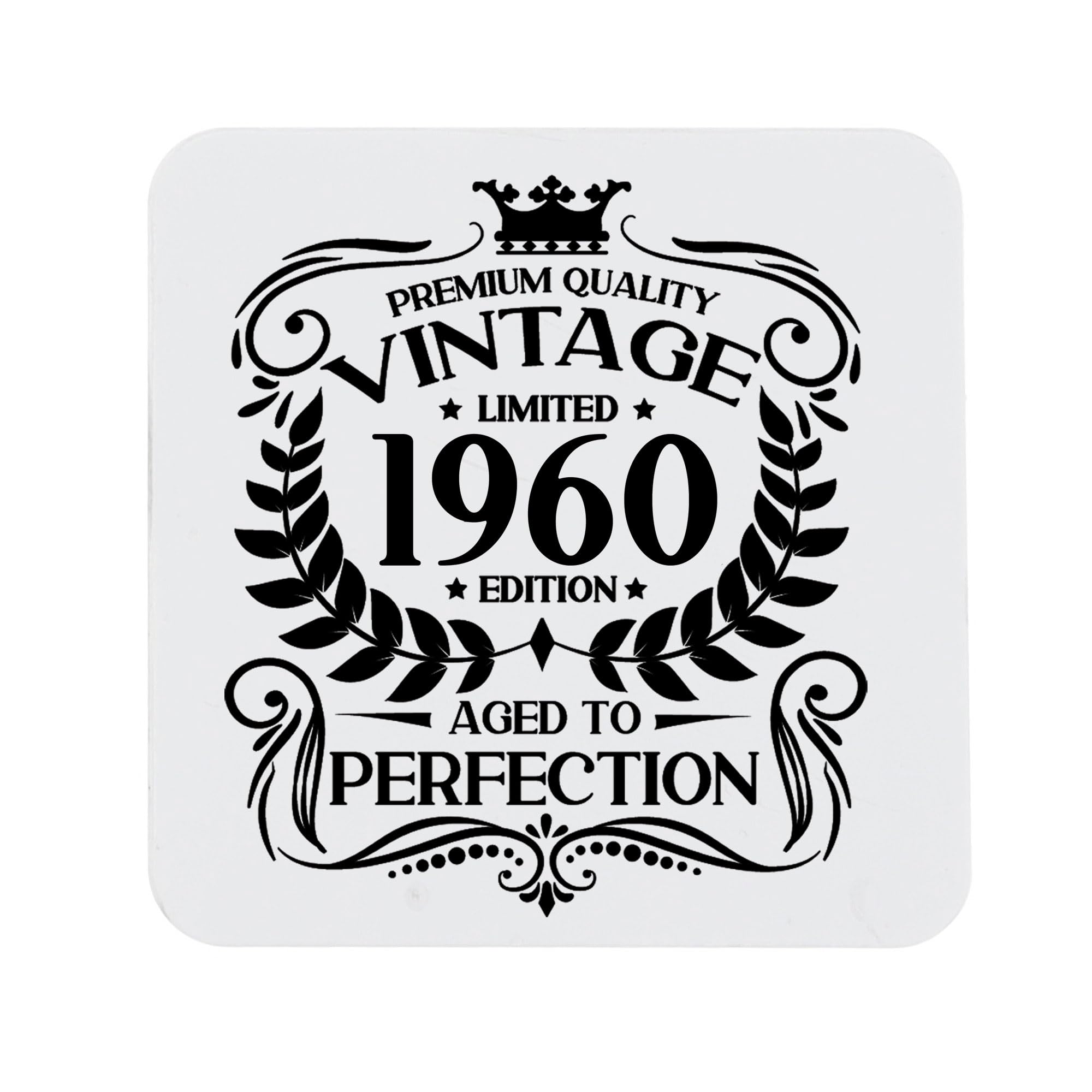 80th Birthday Gift for Men Vintage 1946 Aged to Perfection Engraved Slate Coaster Present for 80 Year Old Etched Natural Slate Placemat (Round Slate) — view 131