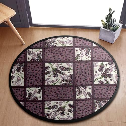 Miniatura 2 de AHAFEI Round mat Non Slip Gym Play Mat Patchwork PatternCrawling Mat Large Diameter Foldable Soft and Washable Toys Storage Organizer