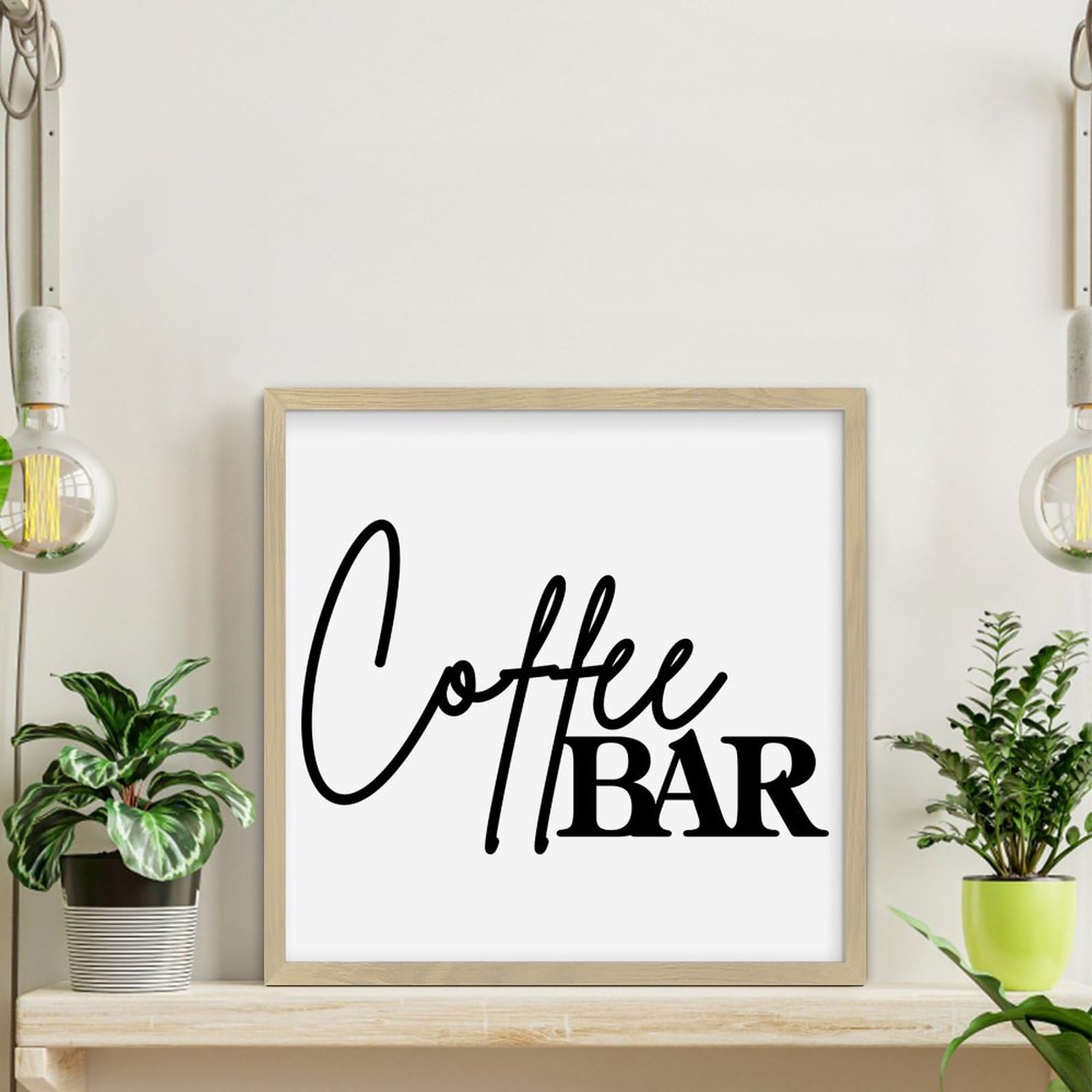 Targa In Legno 'Reading Corner' 20x20 Cm, Decoro Vintage Per Biblioteche E Caffè, Facile Da Appendere