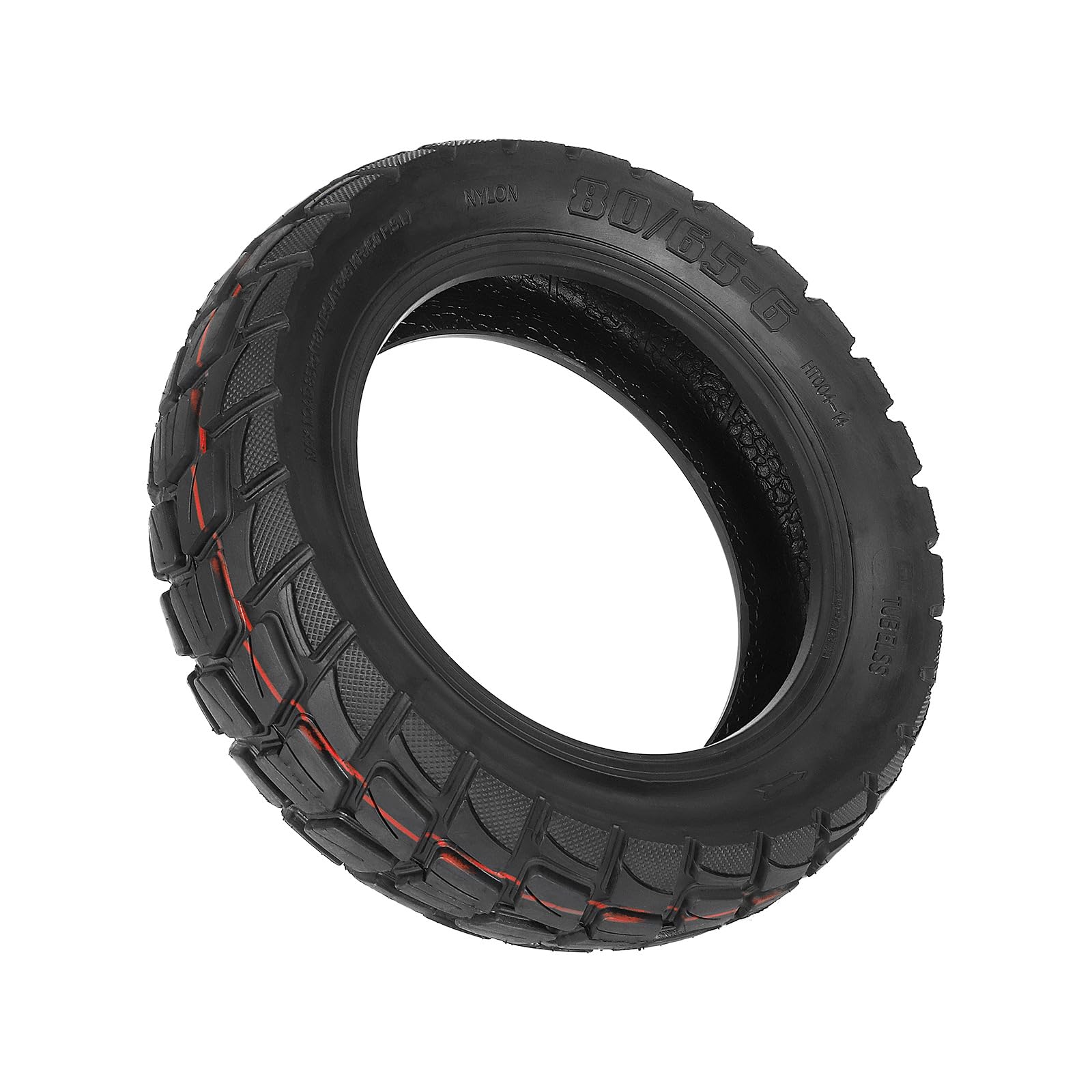 Pneu tout-terrain 80/65-6 pour trottinette électrique Kugoo M4 Pro/Zero 10X, 10 x 3,0 pouces (gonflable)