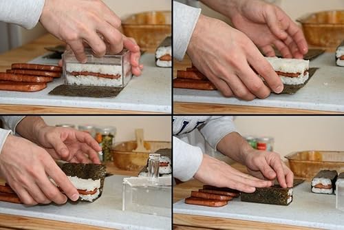 Miniatura 4 de AZM Displays Molde antiadherente para hacer sushi grande azul