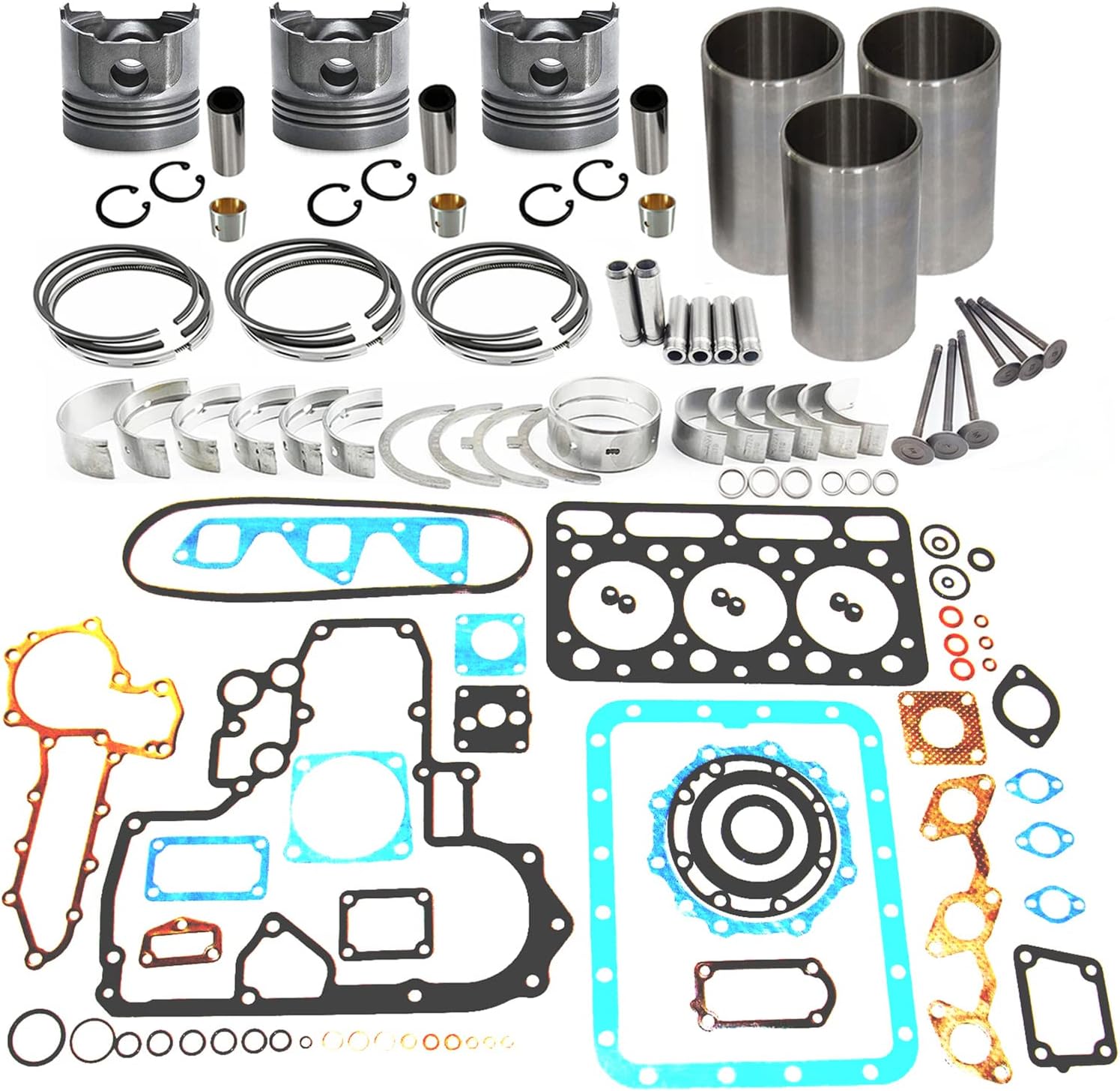 D1402 Overhaul Rebuild Kit Compatible with Kubota D1402
