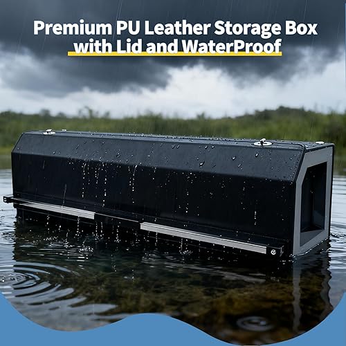 Miniatura 9 de Organizador de maletero SUV con luz LED, caja de almacenamiento de cuero impermeable para el modelo Y 2022-2023, organizador plegable para SUV,