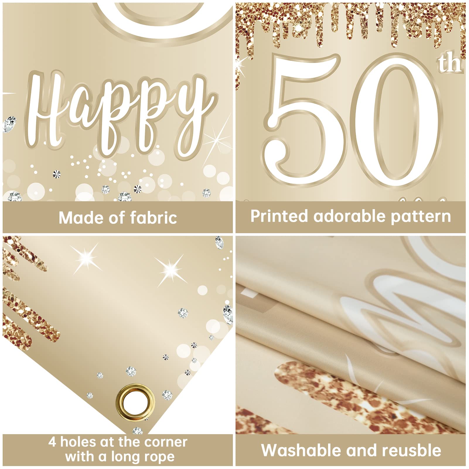 Joyeux Anniversaire 50 Anniversaire De Signe De Route' Autocollant