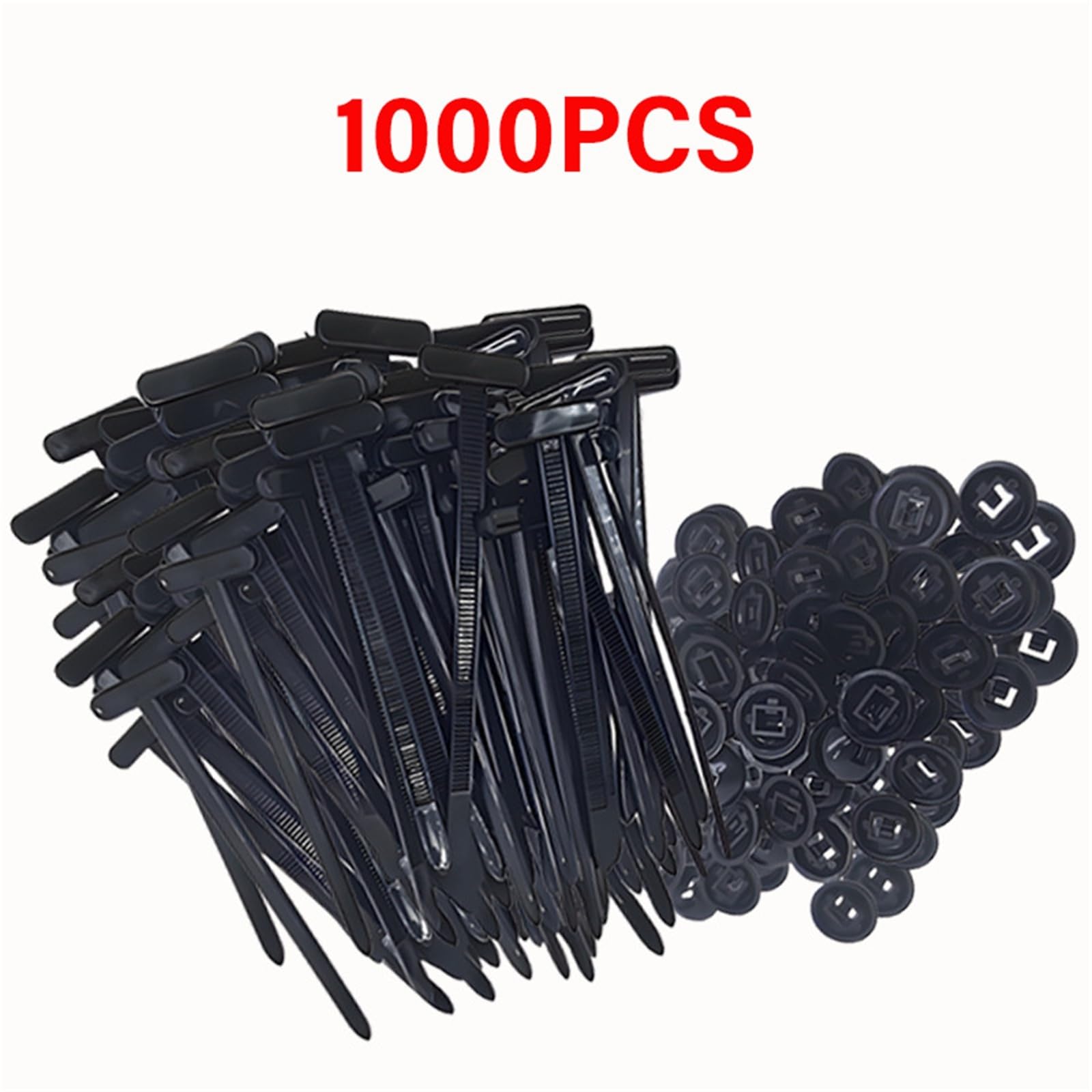 Fascette universali in nylon per fascette fermacavi, cinghie di fissaggio automatiche, multiuso, resistenti, autobloccanti, in nylon, fascette per cavi lunghe (1000 pezzi)