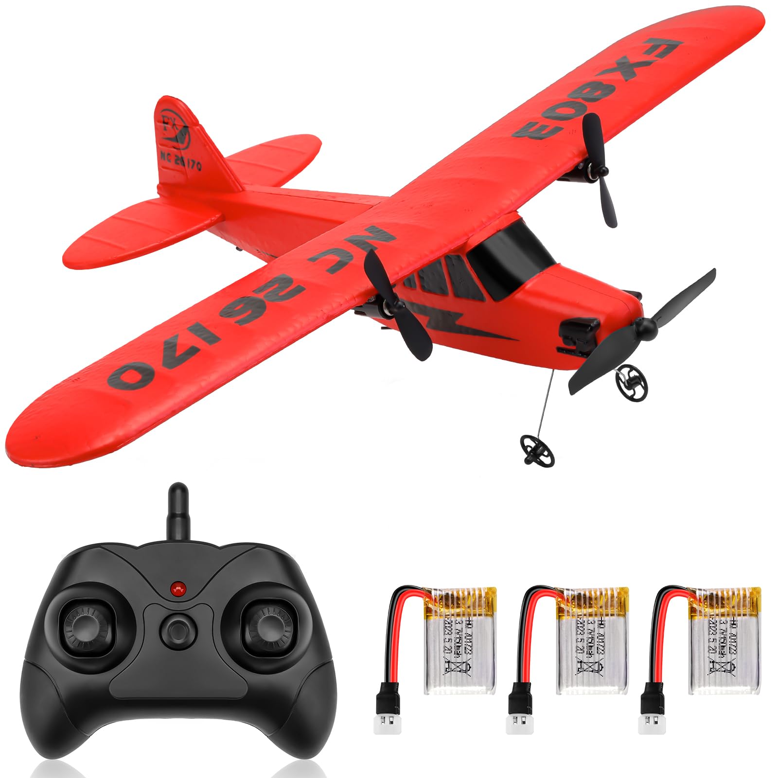 Makerfire 2.4GHz 2 Channel RC Airplane FX-803 - Built-in 6-Axis Gyro, EPP Airplane, Ready To Fly, Easy to Fly for Beginner, Adult, Kids, Boys