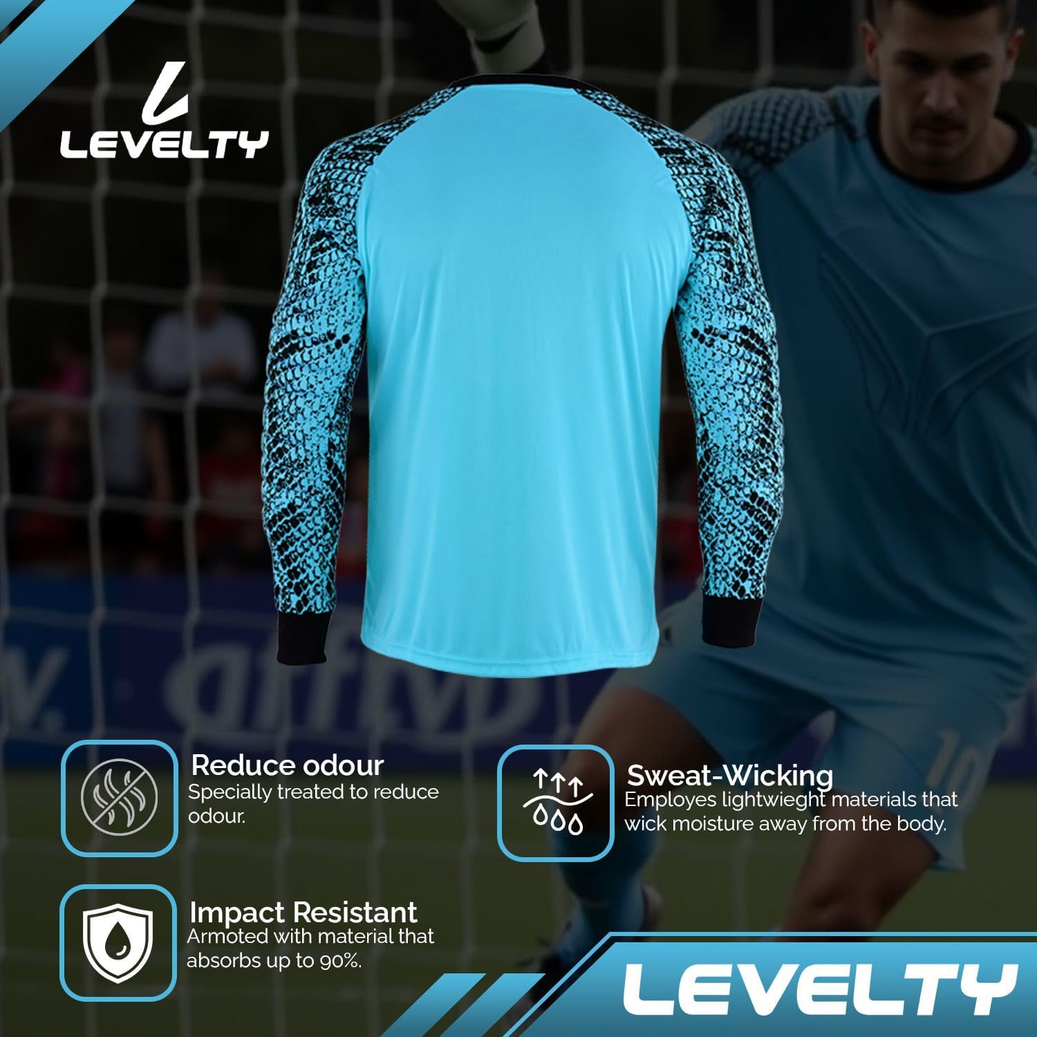 Multi Padded Goalkeeper Jersey Adult/Kids Football Shirt Long Sleeve Goalie Soccer Mens Goalkeeper Jersey - Image 8