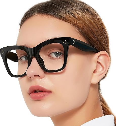 Vista 12 de OCCI CHIARI Lentes de lectura anti luz azul para mujeres, lectores de moda, protección UV 0 1.0 1.5 2 2.5 3 3.5 4.0 5.0 6.0 (Demi, 1.5)