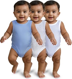 Nuego Pure Cotton Bodysuit for New Born Baby Boys, Full Sleeve Ultra-Soft Onesies for Newborn Baby Dress Cotton Cute Print... Price In India