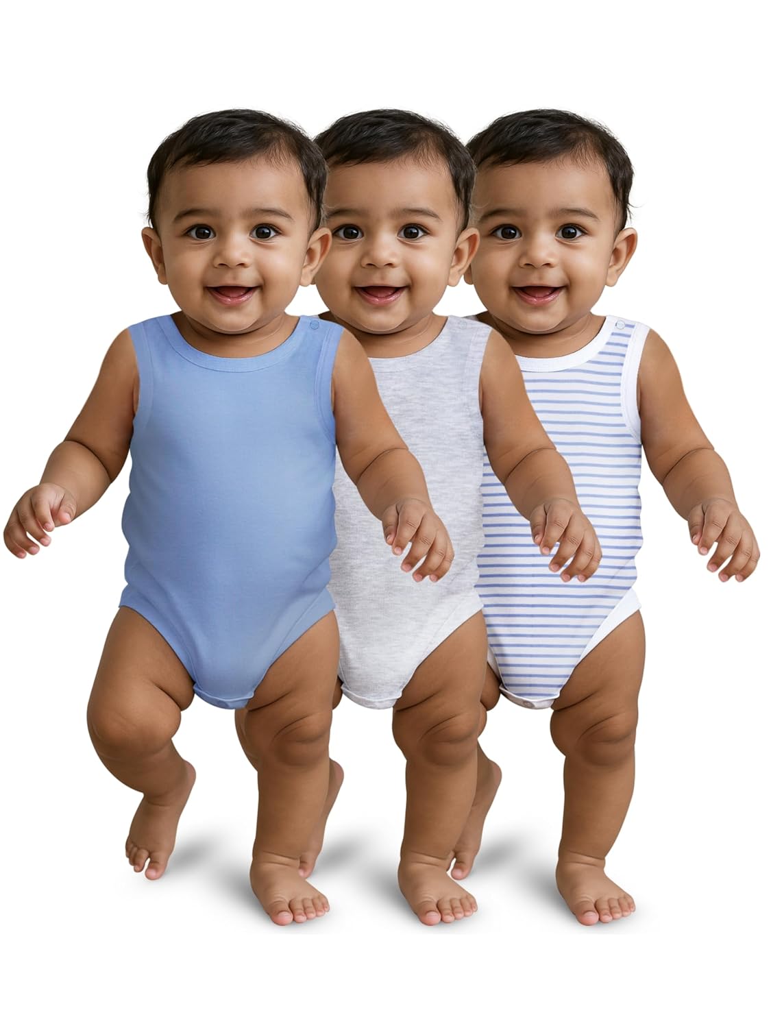 Nuego Pure Cotton Bodysuit for New Born Baby Boys, Full Sleeve Ultra-Soft Onesies for Newborn Baby Dress Cotton Cute Print...