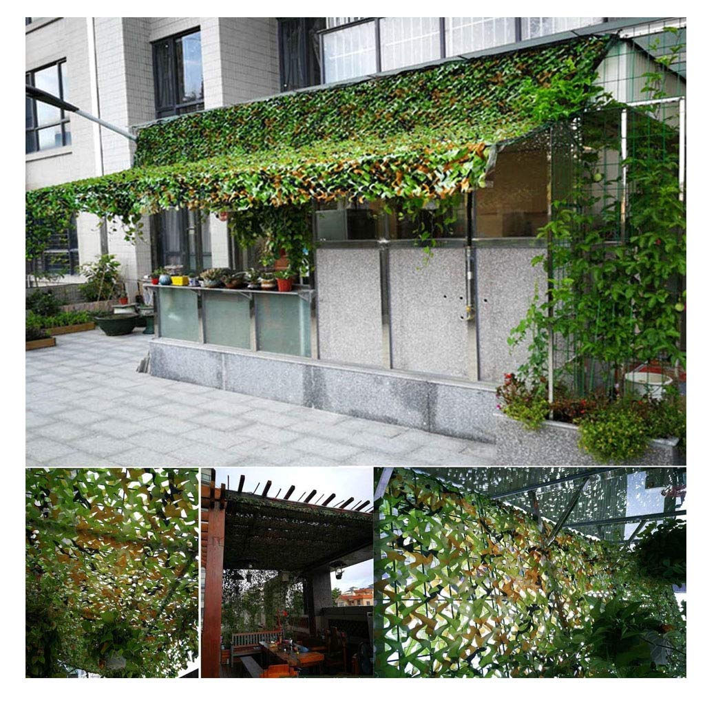 Camouflagenet 150D - Herbruikbaar Privacy En Schaduw Net 2x2m Tot 5x10m Voor Kamperen, Jacht En Tuin