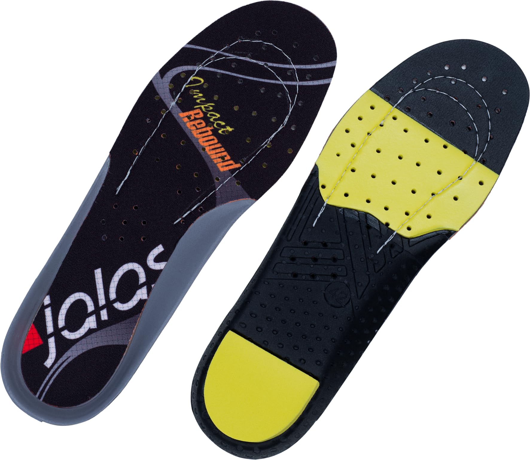 JALAS 8303 FX3 Supreme Einlegesohlen für arbeitsschuhe - Neo Foam und zweifache Stoßdämpfungszone aus PORON XRD, 41
