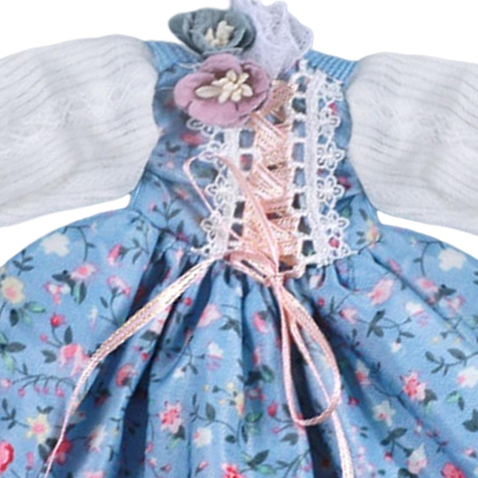Juego de 10 conjuntos de ropa de muñeca de vestir trajes colecciones de moda para muñeca bebé de 30 cm azul manga larga