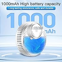 Vista 2 de Combo de detectores de humo y monóxido de carbono 4 en 1, batería de reserva integrada de 1000 mAh, alarma de 85 dB