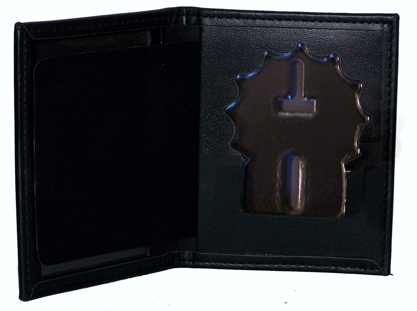 Perfect Fit Shield Wallets Dress Leather Badge and ID Case for NY City Detective (Cutout PF225)