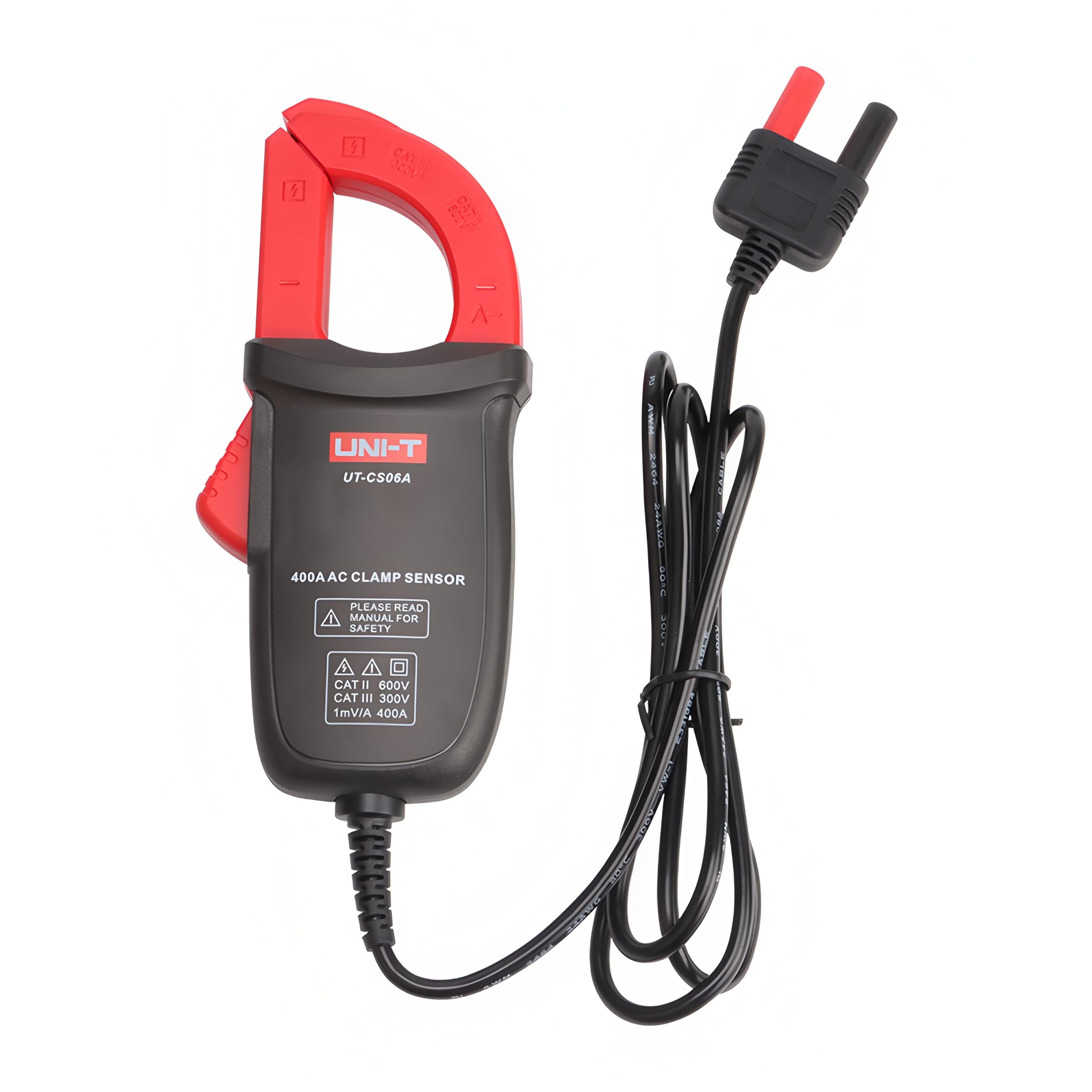 UNI-T Uni-trend UT-CS06A 400A AC Stromzangen-Sensor; Multimeter-Sensor für UT61E+ UT196 UT139C UT117C UT136B+ Option Stromzange