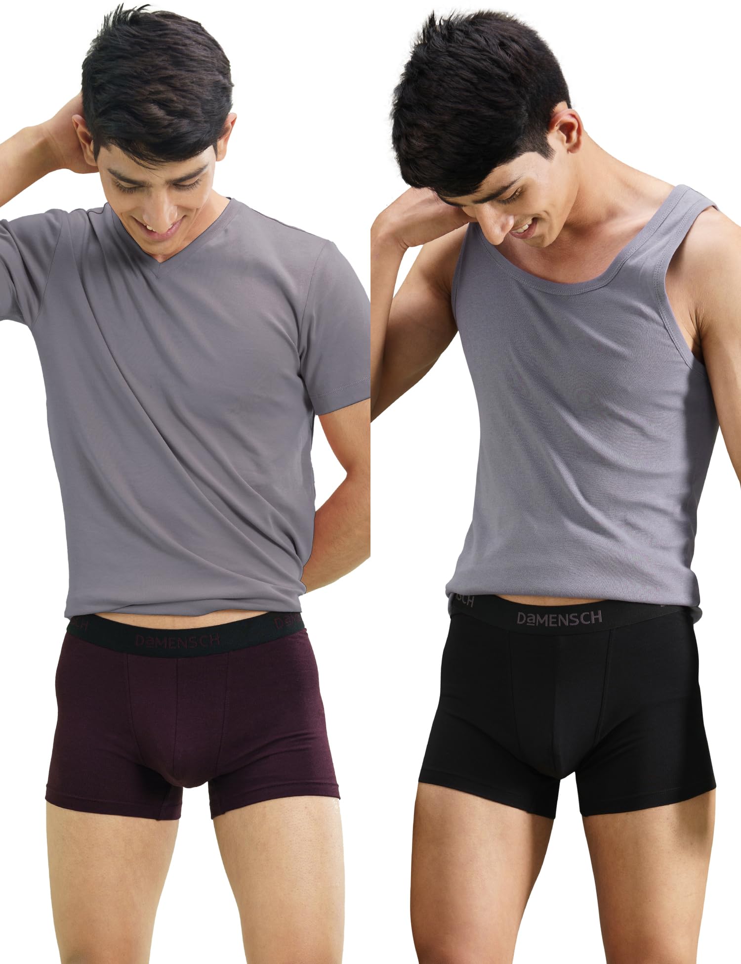 Fresh Mint Solid Underwear For Men Combo, Breathable Innerwear, Cotton Trunks For Men Pack, Anti-Rash Waistband Underwear, Moisture Wicking Trunks, Peppermint Finished Men Underwear Pack of 2-image-21