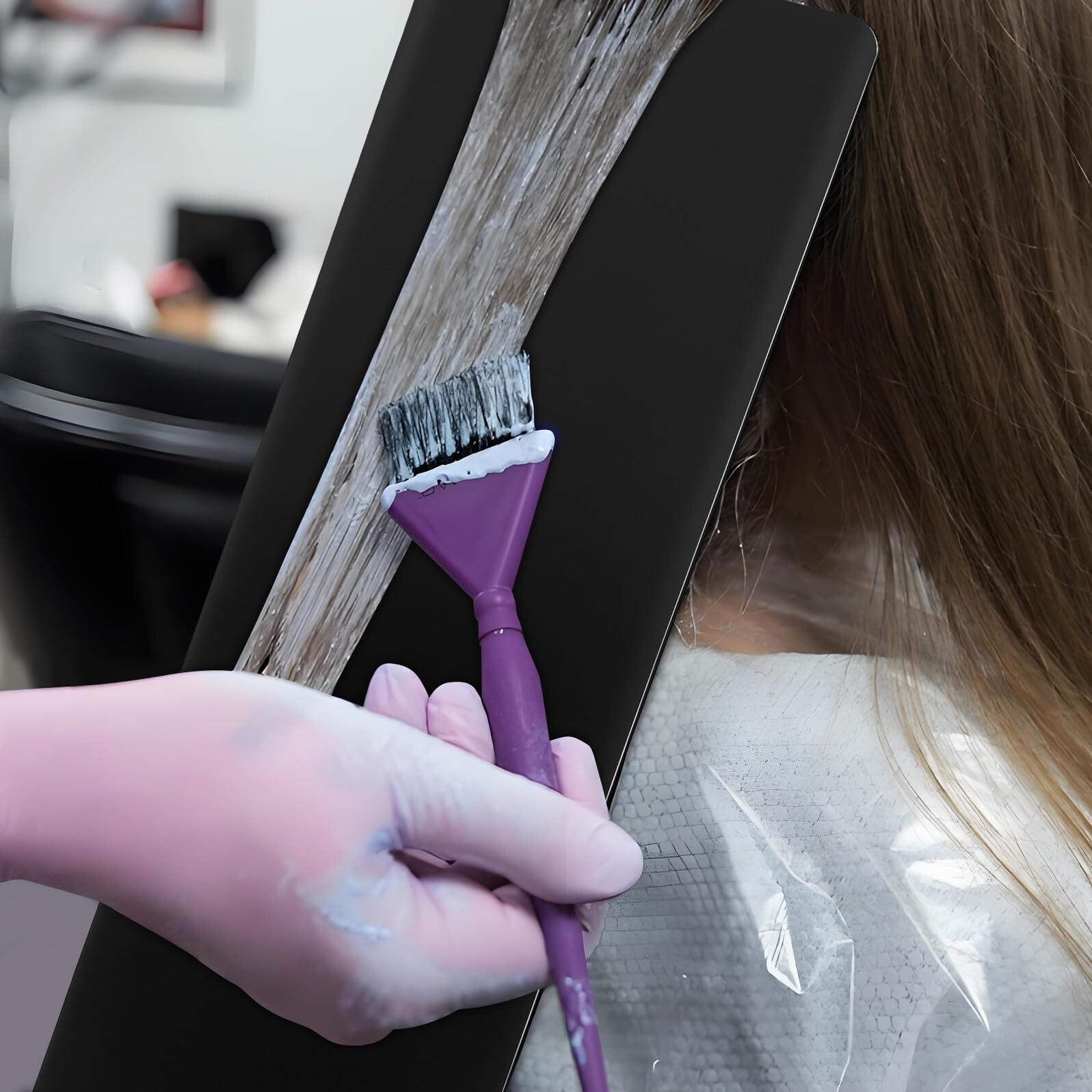 Planche de coloration professionnelle pour cheveux, balayage, planche à mèches légère et précise, pour les coiffeurs et un usage domestique, douce pour le cuir chevelu, facile à utiliser et