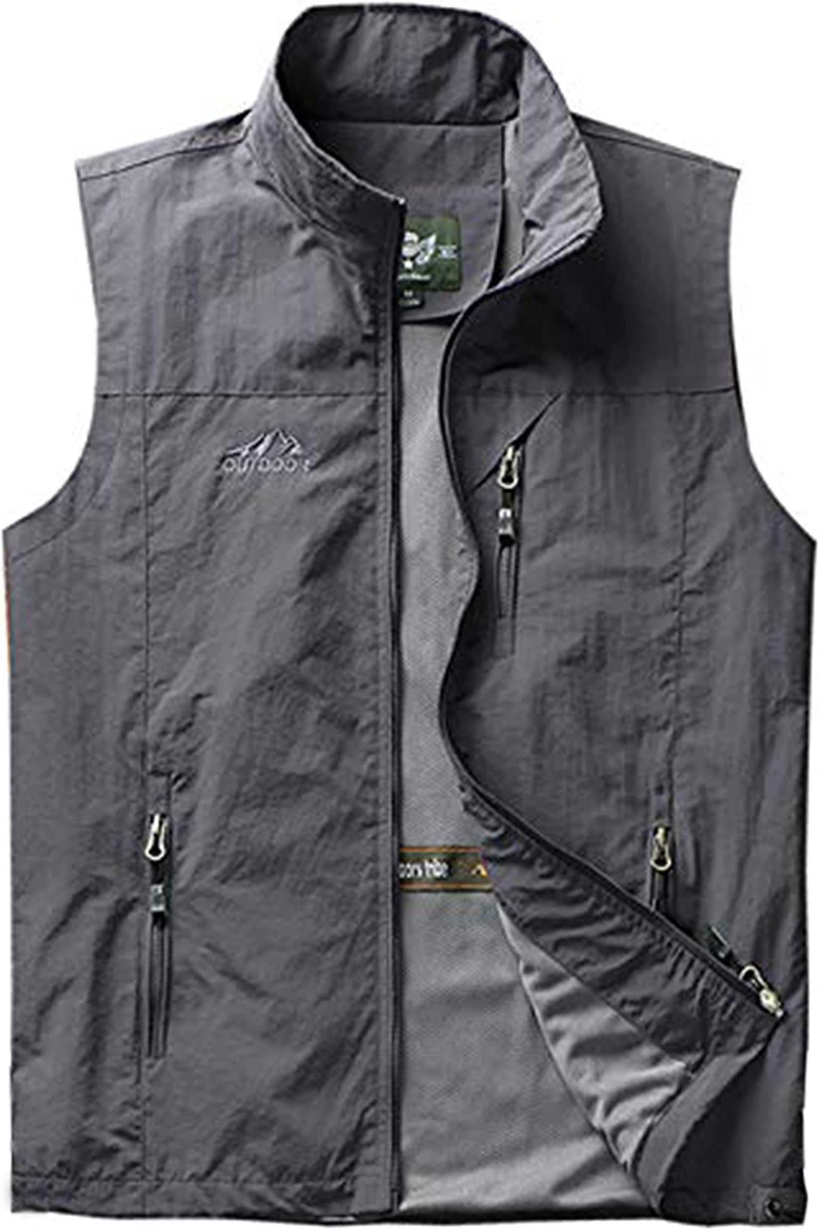Men's Utility Vest Fishing Safari Photo Vest with Pockets