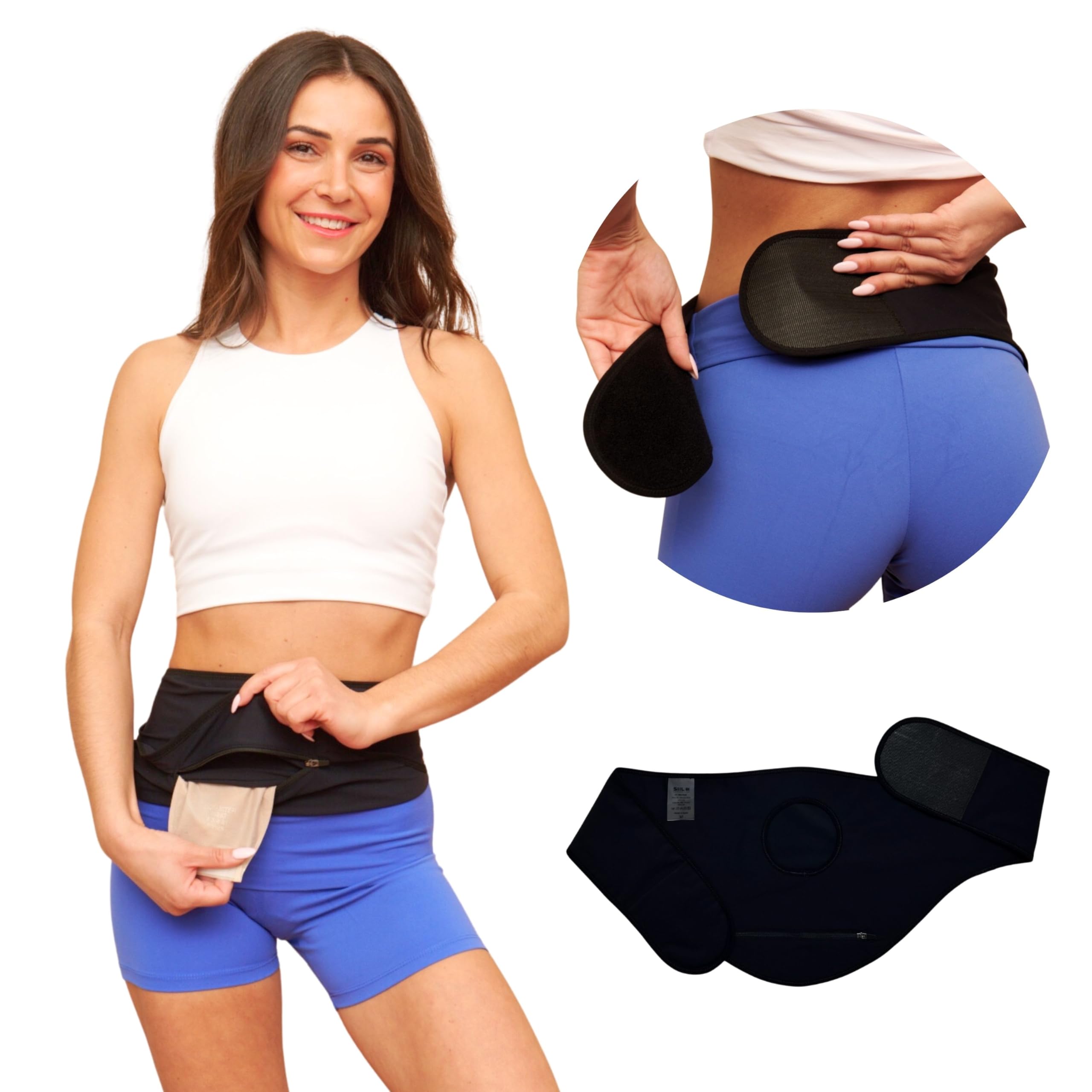 Ostomy Bag Covers for Women | Colostomy Belt | FSA&FHA Approve | Stoma Pouch | Illeostomy Cover | Stoma Pouch | Ostomy Wrap (S)