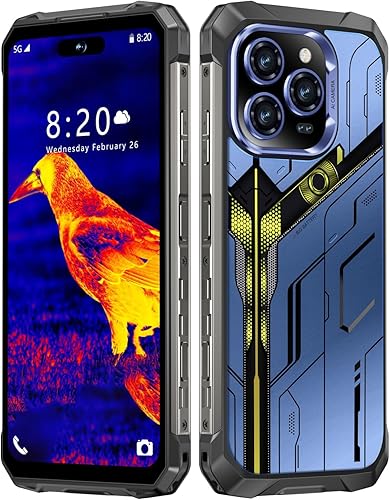 MMY Teléfono celular desbloqueado con armadura resistente de 32 + 1 TB, teléfono inteligente de 6.99 pulgadas, HD 68+108 MP, fotografía de visión