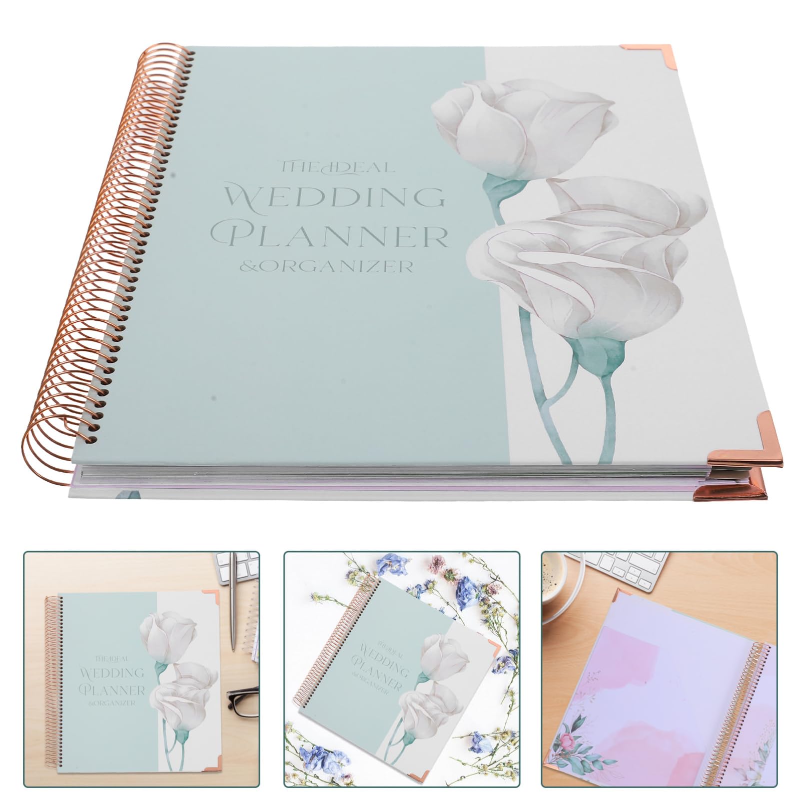 Hochzeitsplanerbuch Und Organizer Für Brautplanung Hochzeitsnotizbuch Mit Kostenmanagement Und Detailliertem Plan