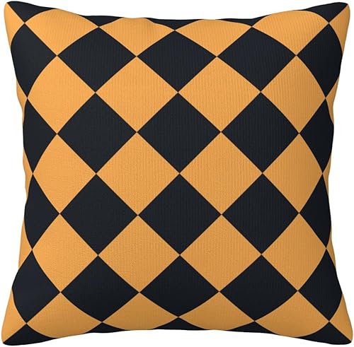 Miniatura 27 de Bright Red and Cyber Yellow Checkered Throw Pillow Covers Retro Pillowcase Sofa Decorative Cushion Cases for Home Decor Room Bed Sofa 18x18 Bright
