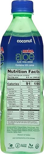 Miniatura 2 de Iberia Bebida de jugo de aloe vera, coco, 16.9 onzas líquidas (paquete de 8)