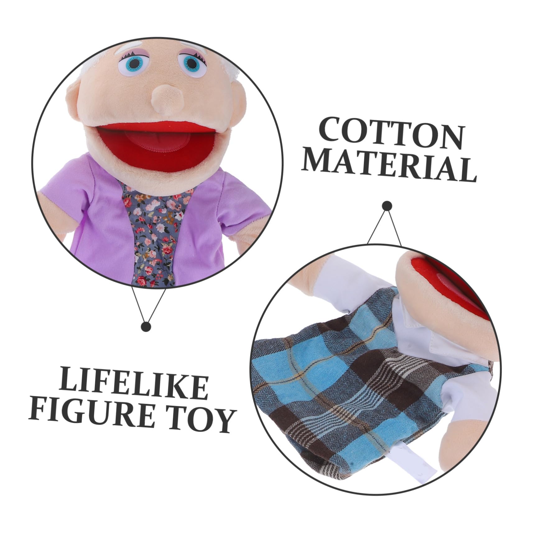 minkissy Marionetas de Mano para Juego de rol 2 Piezas de Felpa Educativas para Niños y Adultos