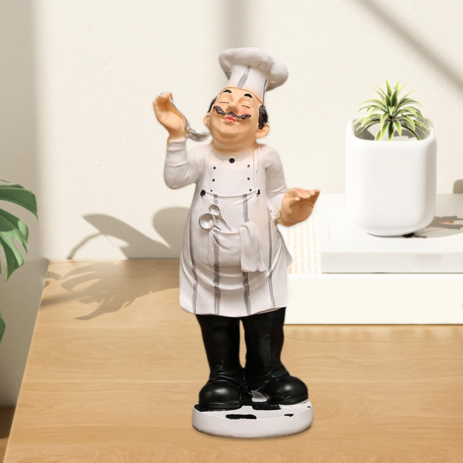 Chef Figurines Kitchen Decor Chef Ornament Home Decor Kitchen Bar