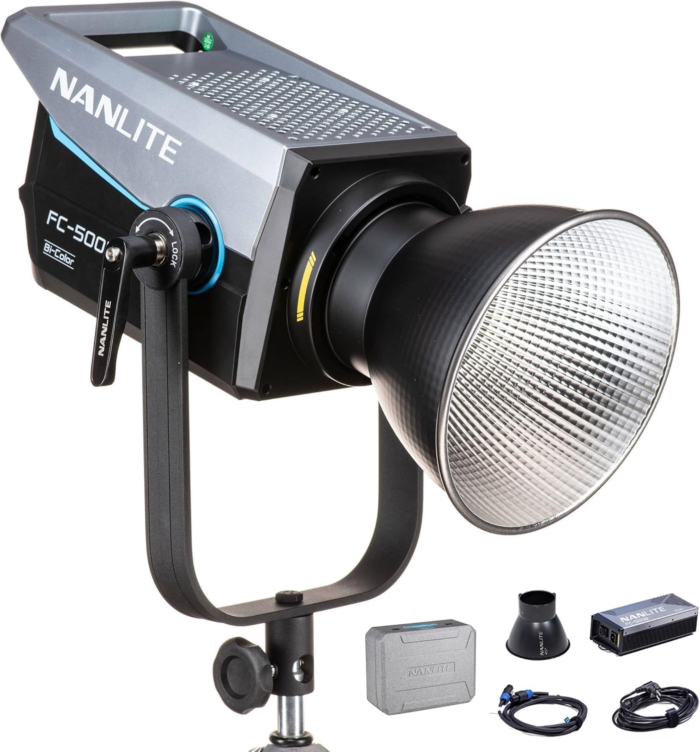 Nanlite FC-500B Luce a LED per video bicolore da 2700 K a 6500 K, 500 W ad alta potenza, CRI 96+ TLCI 98+, luce di studio regolabile per fotografia e registrazione video