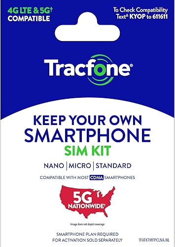 Tracfone Kit de tarjeta SIM prepagada (Verizon Network)