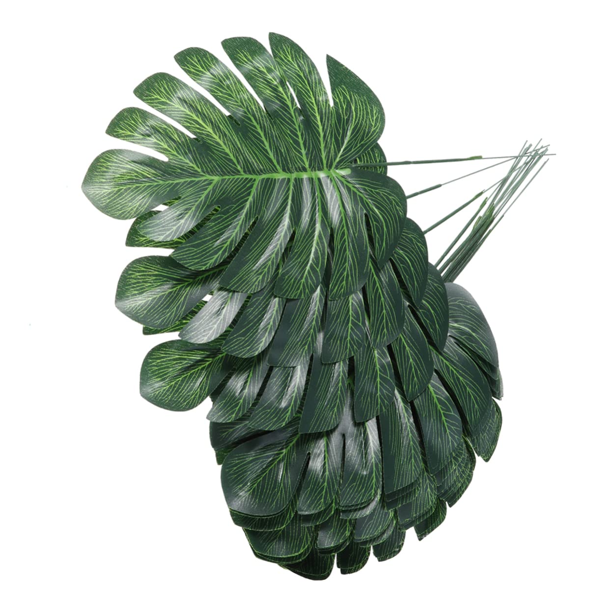 MAGICLULU 3 Set Di Viti Artificiali Realistiche Da Parete Piccole Dimensioni Foglie Verdi Finte Fiori Di Monstera Decorazioni Per La Casa E Lufficio 30 Pezzi * 3