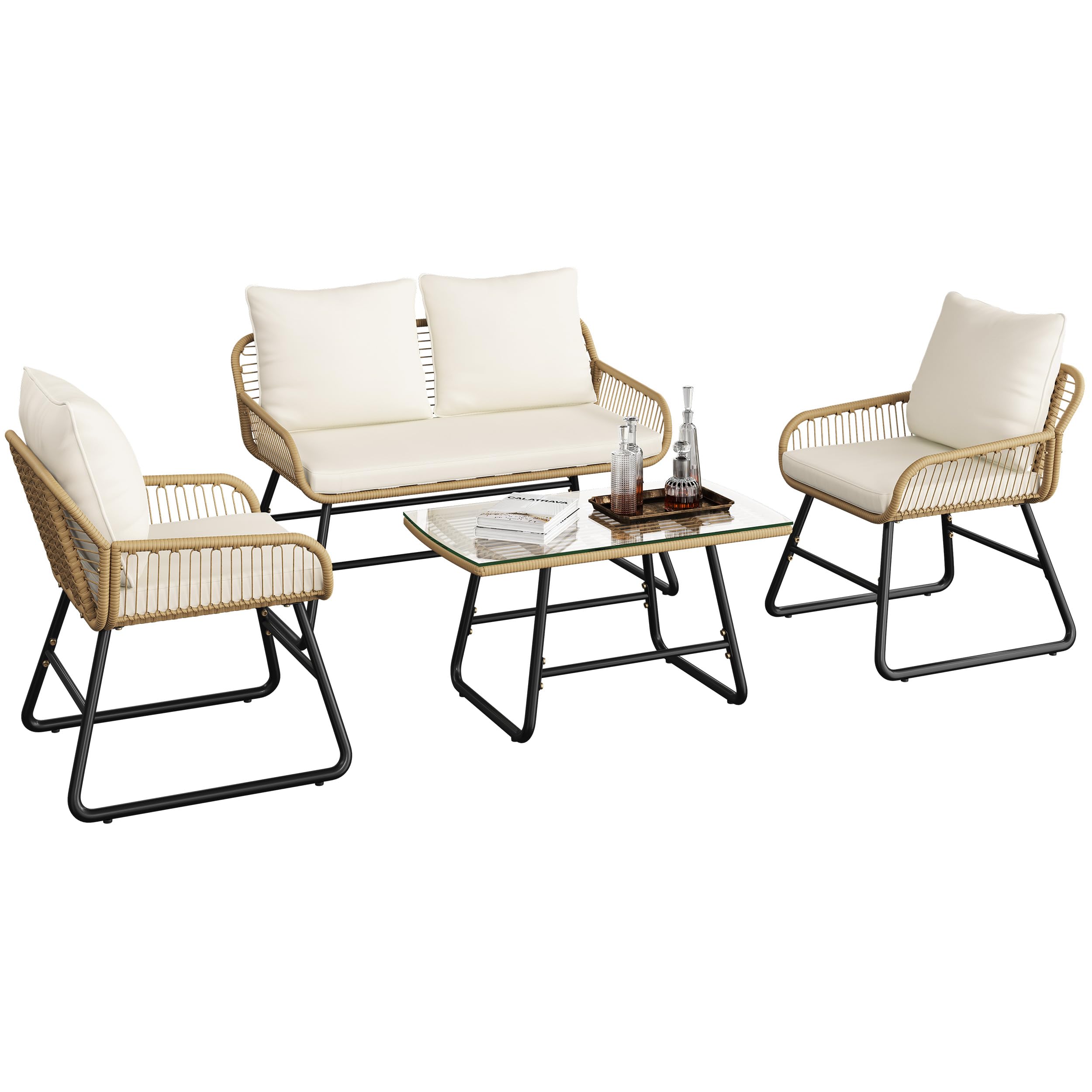Yaheetech Outdoor Conversation Set