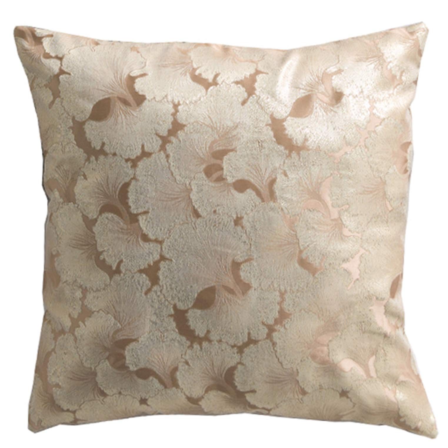 Bed Runner Ginkgo Biloba Pattern, Luxurious Bed Scarf Throw Decoration Bedding Bedspread for Home Hotel,Gold-45X45cm Cushion Cover and Core X1