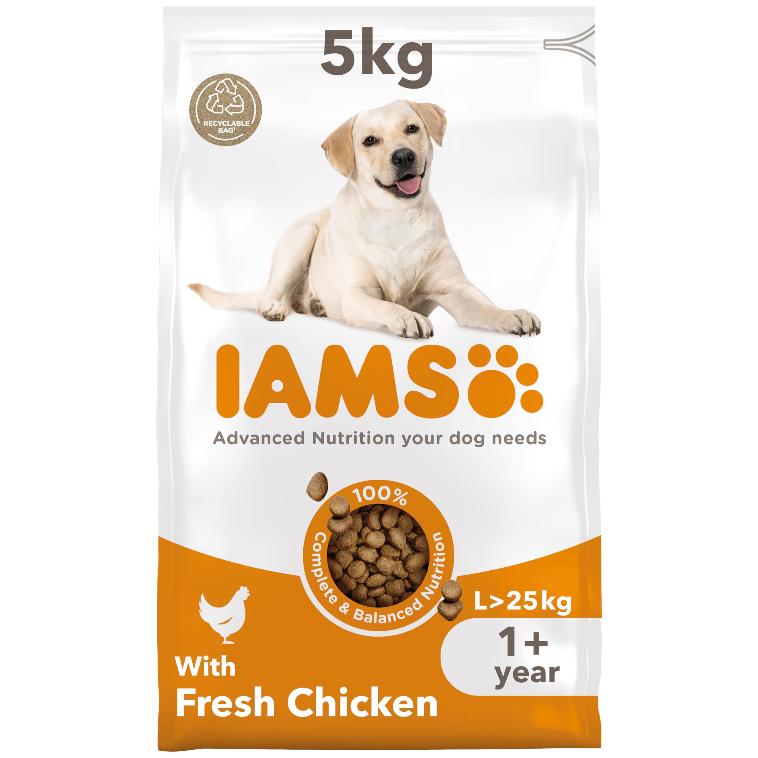 Iams For Vitality Adult Large Dog With Fresh Chicken 5Kg