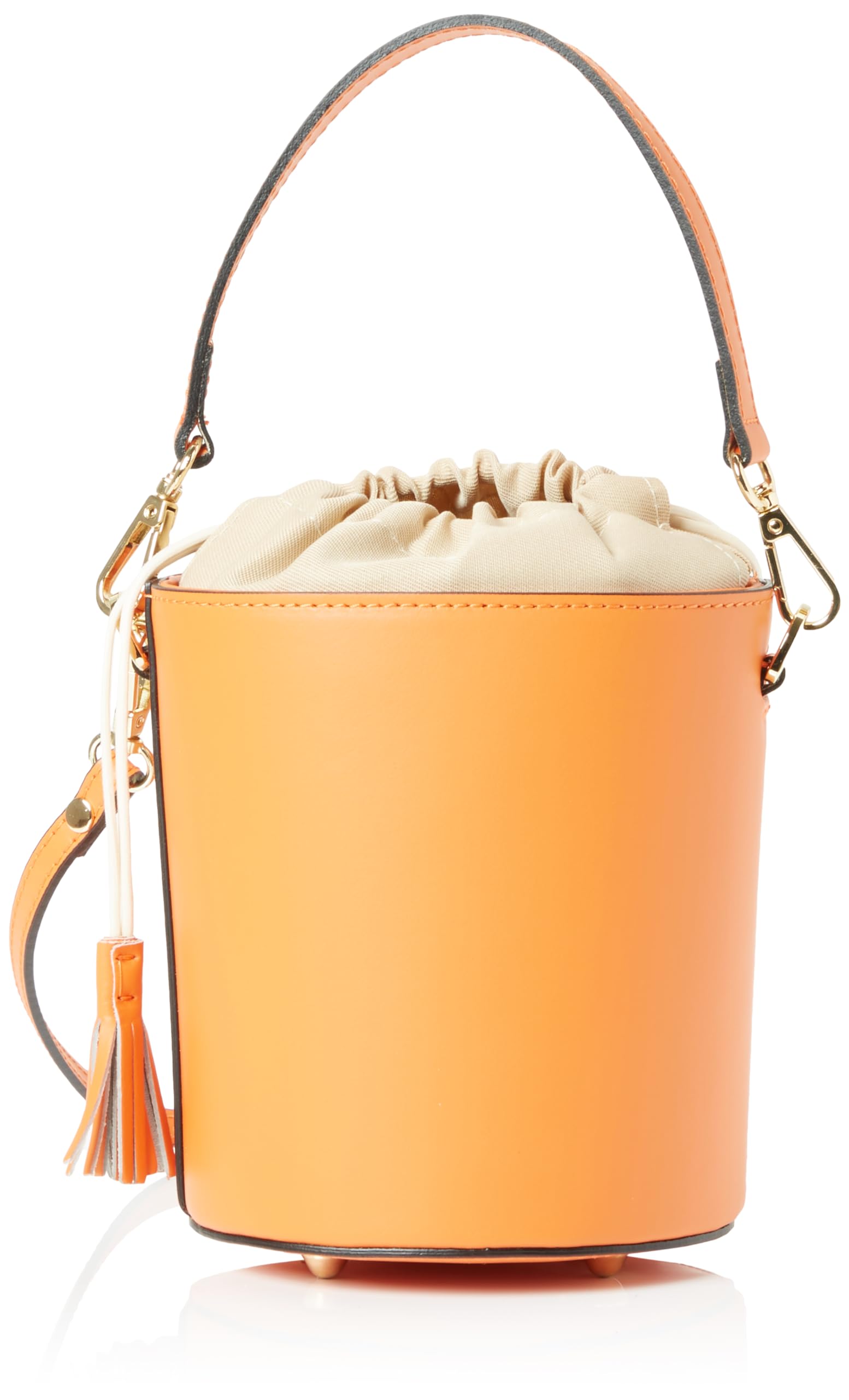 aleva Women Bucket aus Leder Shoulder Bag, Orange, One Size