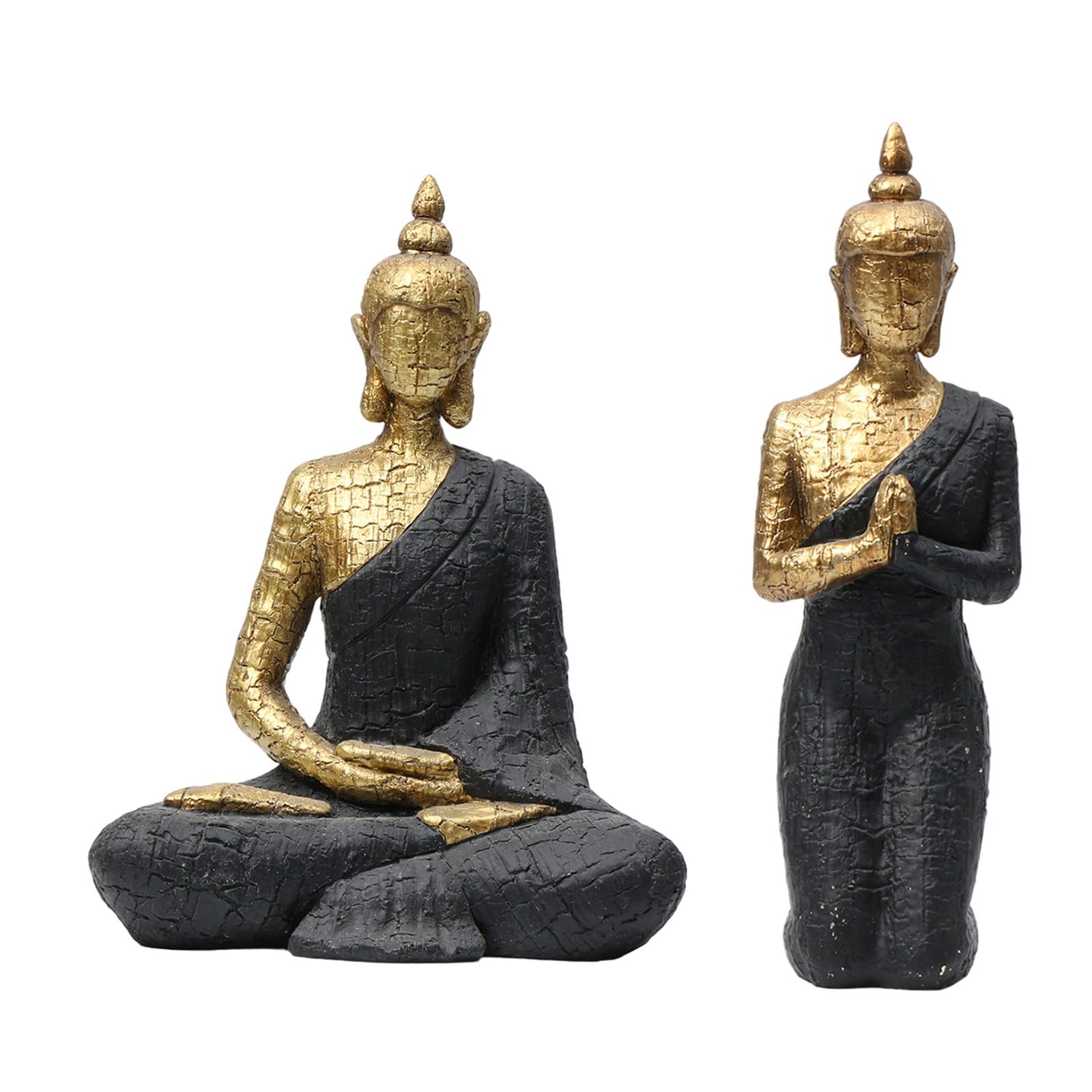 Amazon.co.jp: Xzmzbxzb タイ仏陀瞑想平和像アジア座仏像ブロンズ