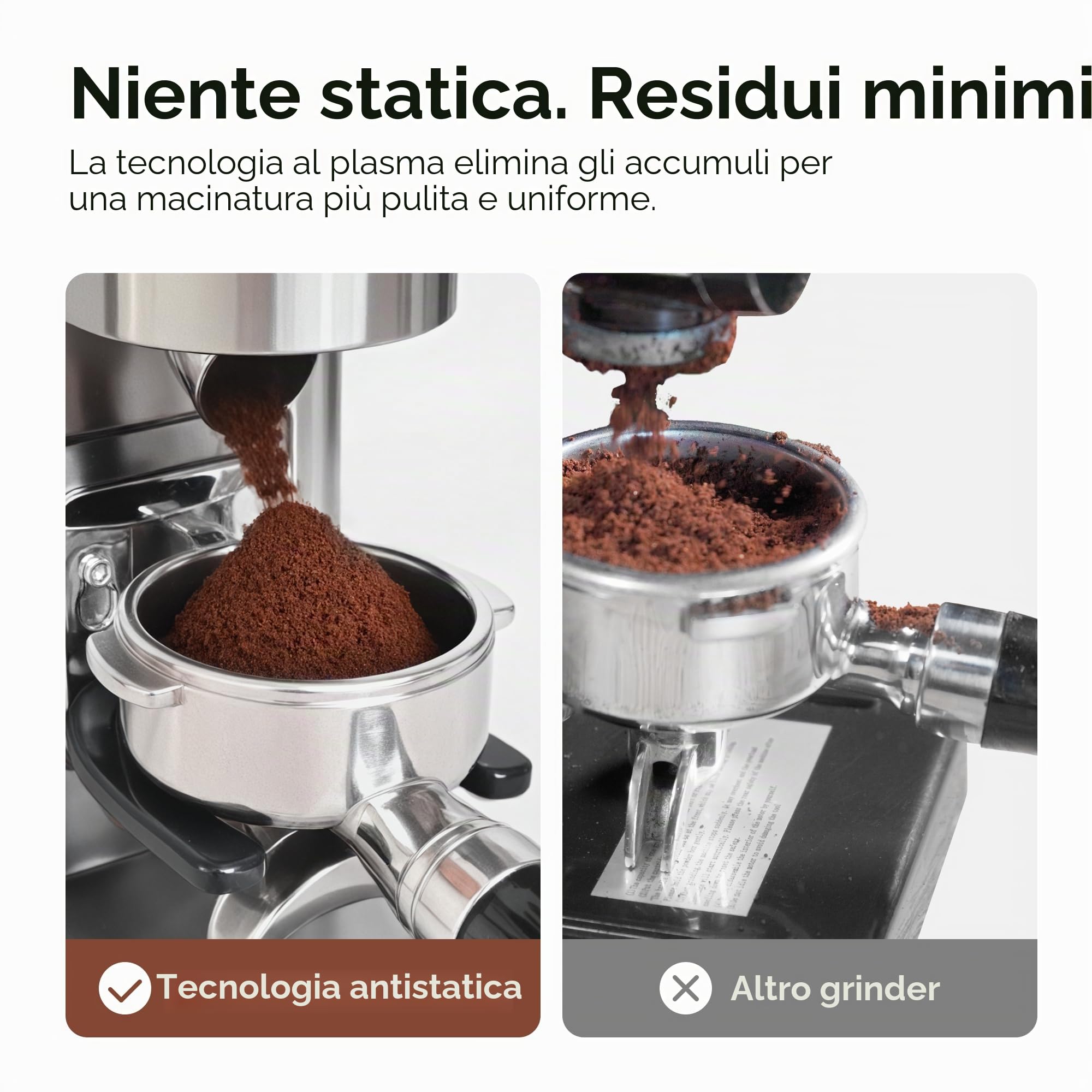 HIBREW G7-48 - Macinacaffè elettrico con impostazioni precise per espresso/filtro/caffè, controllo porzioni e macinacaffè antistatico, conico per caffè appena macinato