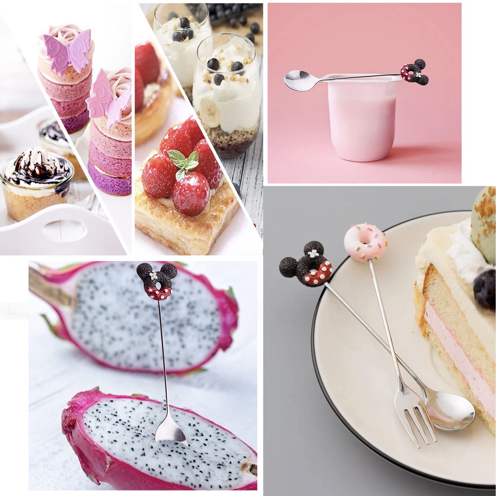 Set Di 6 Cucchiaini In Acciaio Inox Con Manici Marroni Cucchiaini Da Caffe Espresso Cucchiaini Piccoli Cucchiaini Da Dessert Per 99049836