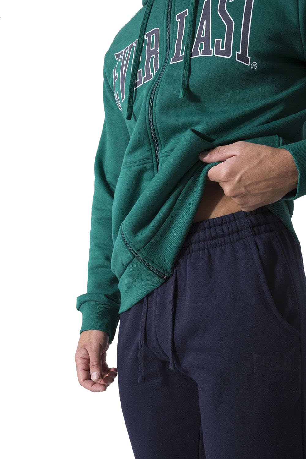 Everlast tuta da ginnastica per uomo completo sportivo in cotone felpato set per sport e tempo libero o palestra (IT, Testo, S, Regular, Regular, Verde/Blu capp.) | Felpato