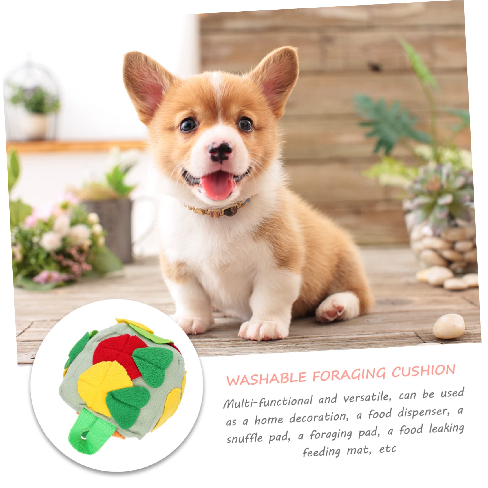 Housoutil 3pezzi Palla Per Cani Snuffle Giocattolo Per Foraging e Addestramento Mat Per Sniffing Con Dispersione Di Cibo Stimola Attività Fisica e Mentale Fresh