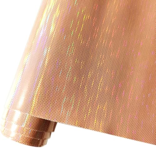 HYANG - Hojas holográficas de piel sintética sintética de seda con espejo, 1 rollo de 12 x 53 pulgadas, piel sintética muy adecuada para disponible en Yaxa Guatemala